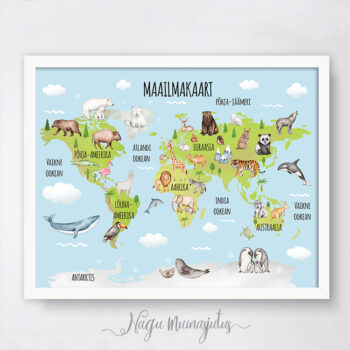 Poster maailmakaart