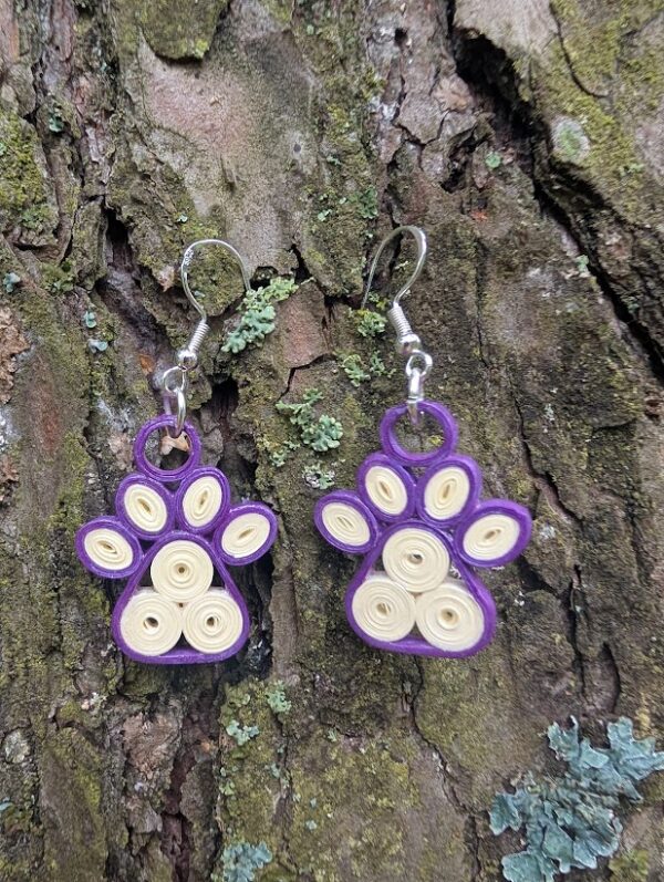 Paberist kõrvarõngad "Käpad"