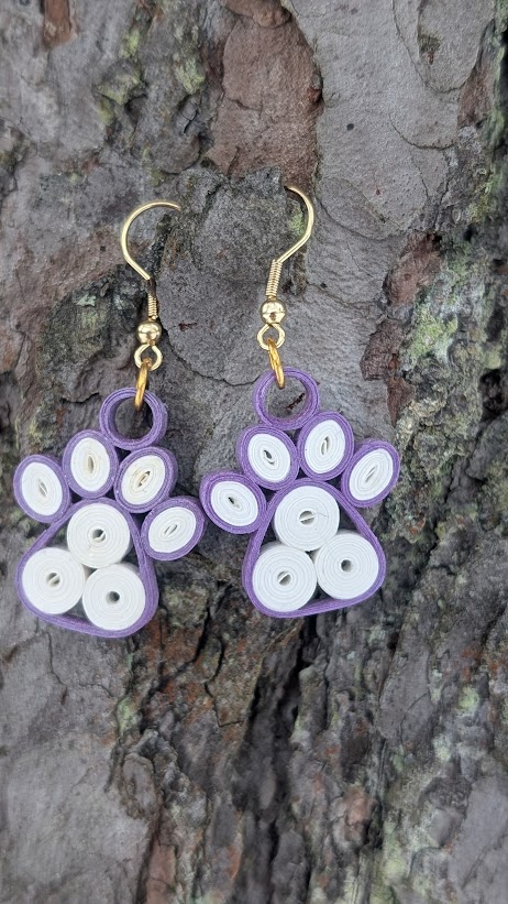 Paberist kõrvarõngad "Käpad"