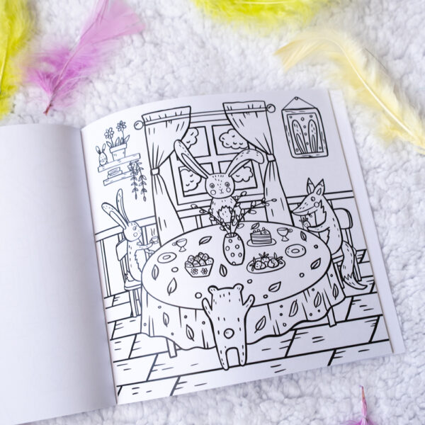 Värviraamat „Loomade munadepühad" Munadepüha värviraamat